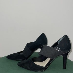 Alfani Step N Flex black pump heels with elastic strap for extra comfort size 6